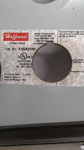 Used Hoffman Enclosures A1008CHNF