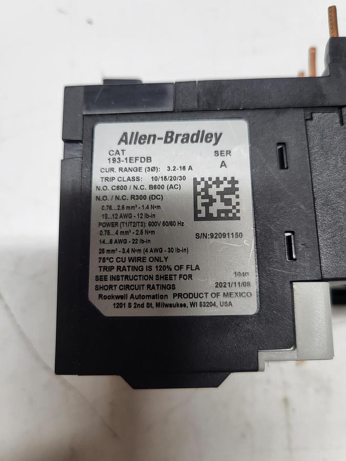 Used Allen-Bradley 193-1EFDB Ser.A
