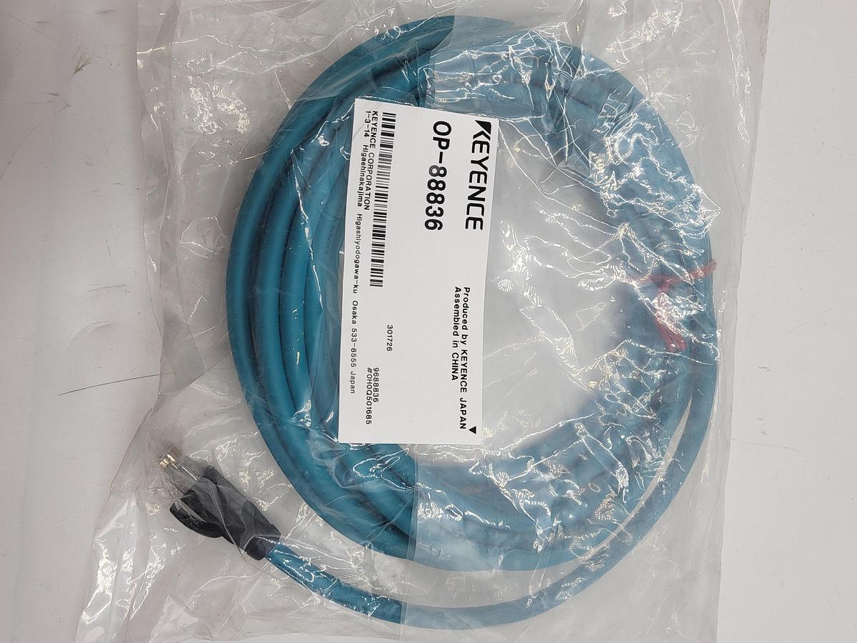 Keyence op-88836 Ethernet connection cable *NEW in bag**