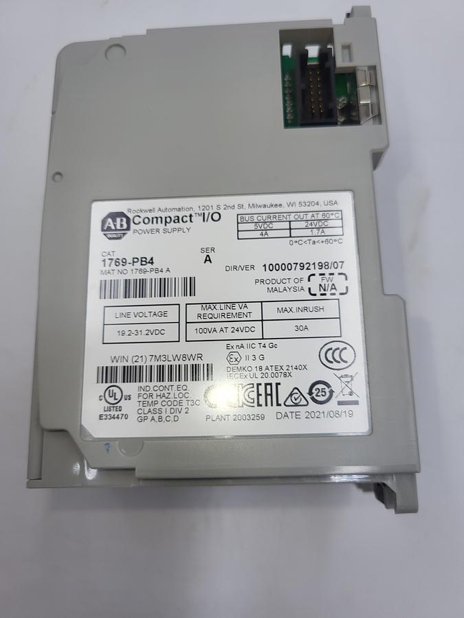 Used Allen Bradley 1769-PB4 Power Supply 7M3LW8WR