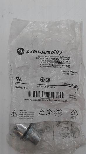 Used Allen-Bradley Illuminated Guarded Push Button 800FM-LG3