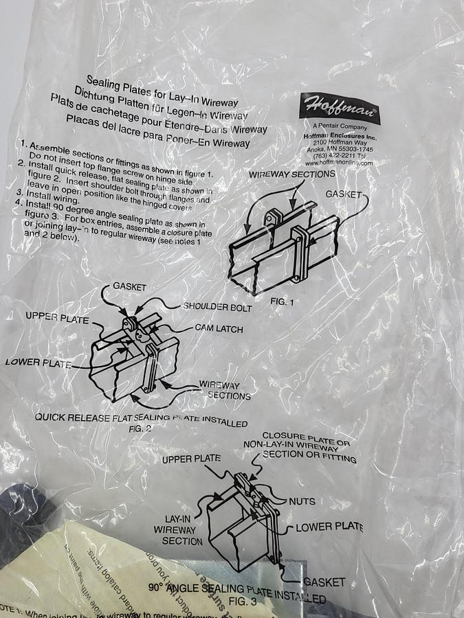 NVENT Hoffman F44LSGQR Flat Seal Plate *NEW IN BAG*** 19970