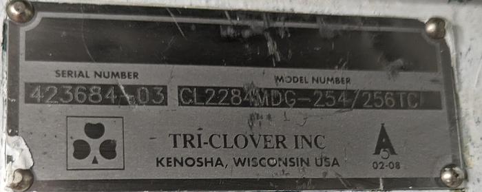 Used tri-clover pump CL2284MDG A-B hazardous location disconnect type 7-9-3R rolling cart