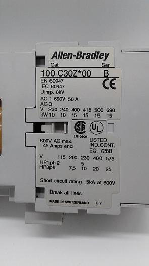 Used Allen-Bradley 100-C30Z*00