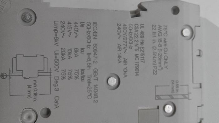 Used Schneider Electric Multi 9 M9F43208