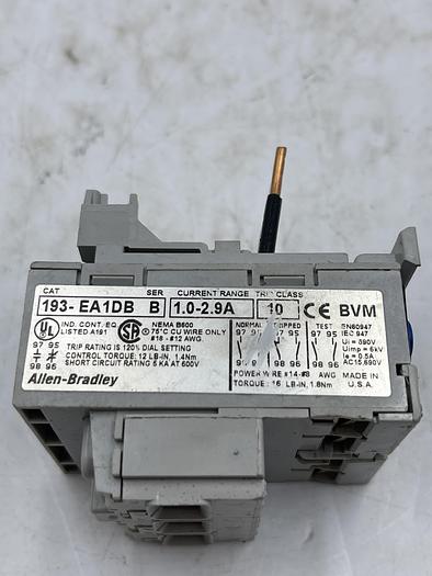 Used ALLEN-BRADLEY 193-EA1DB Ser B