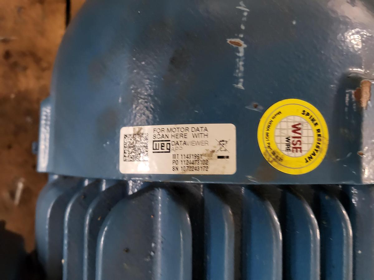 Used WEG 460V 3 PH 213/5TC frame 1765 RPM IP55 Model: 11431991