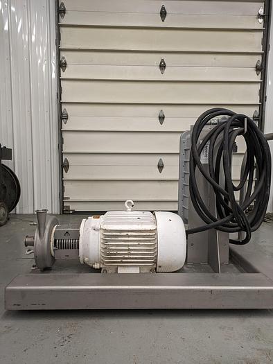 Used tri-clover pump CL2284MDG A-B hazardous location disconnect type 7-9-3R rolling cart