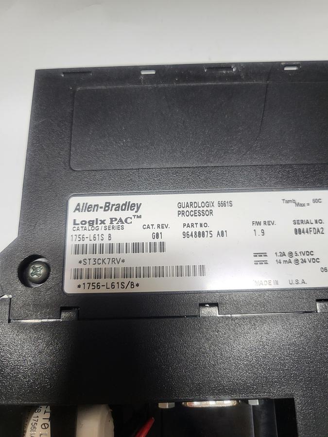Used Allen-Bradley Guard Logix 5561S Processor 1756-L61S Ser.B