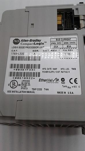 Used Allen-Bradley Compact Logix 5332E Processer Unit 1769-L32E Ser.A