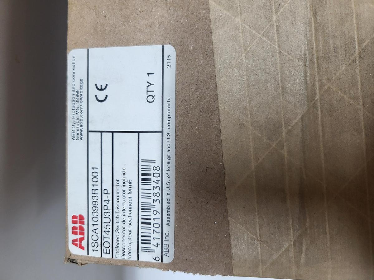 ABB 1SCA103993R1001 EOT45U3P4-P