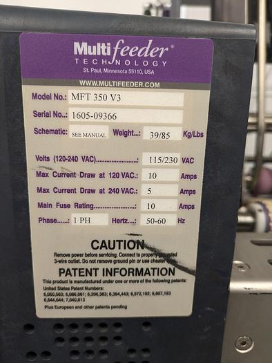 Used Multi feeder MFT 350 V3  friction feeder