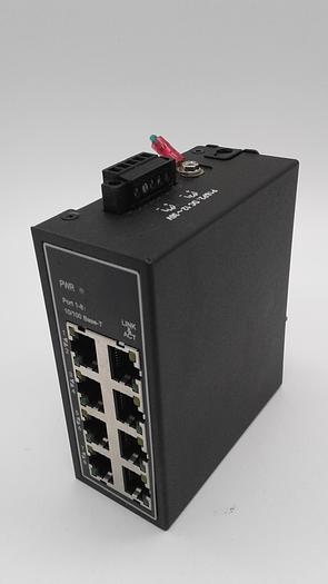 Used WWAV Din Rail Industrial Ethernet Switches WDH-8ET-DC H0DW8E010135