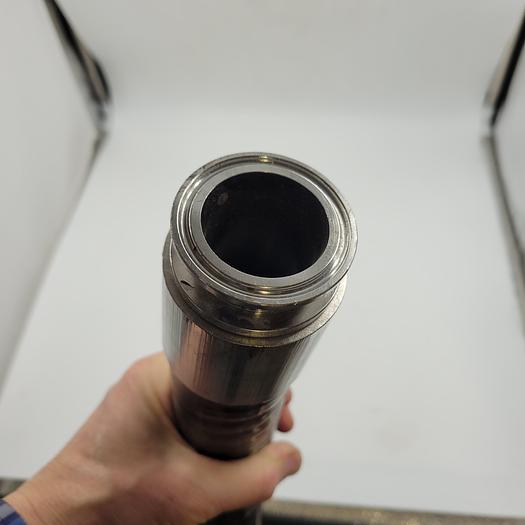 AFLEX Corroline PTFE SD M / Delta C DN40 79972 Q4/2014 hose 1-1/2" x 47" & stainless sanitary both ends *NEW*