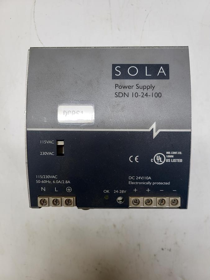 Used Sola power supply SDN 10-24-100