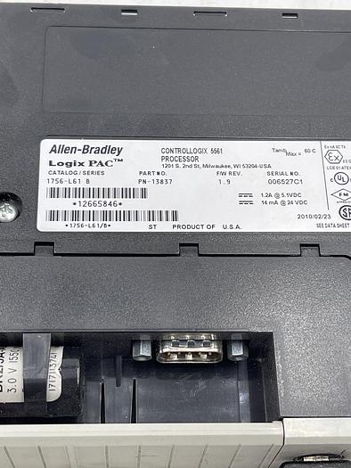 Used Allen-Bradley 1756-L61 Ser B