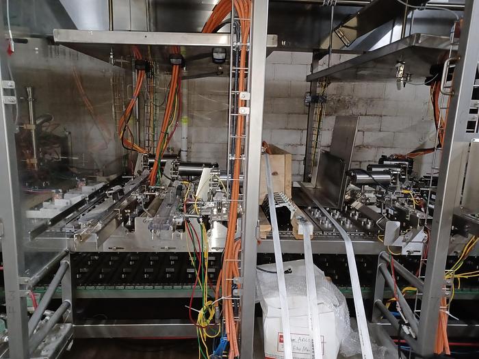 Used RA JONES Autoprod CF-840 Inline indexing filler, sealer and/or overcapper