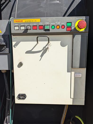 Used Fanuc arc mate 100 system R-J3 robot welding cell, rotary table