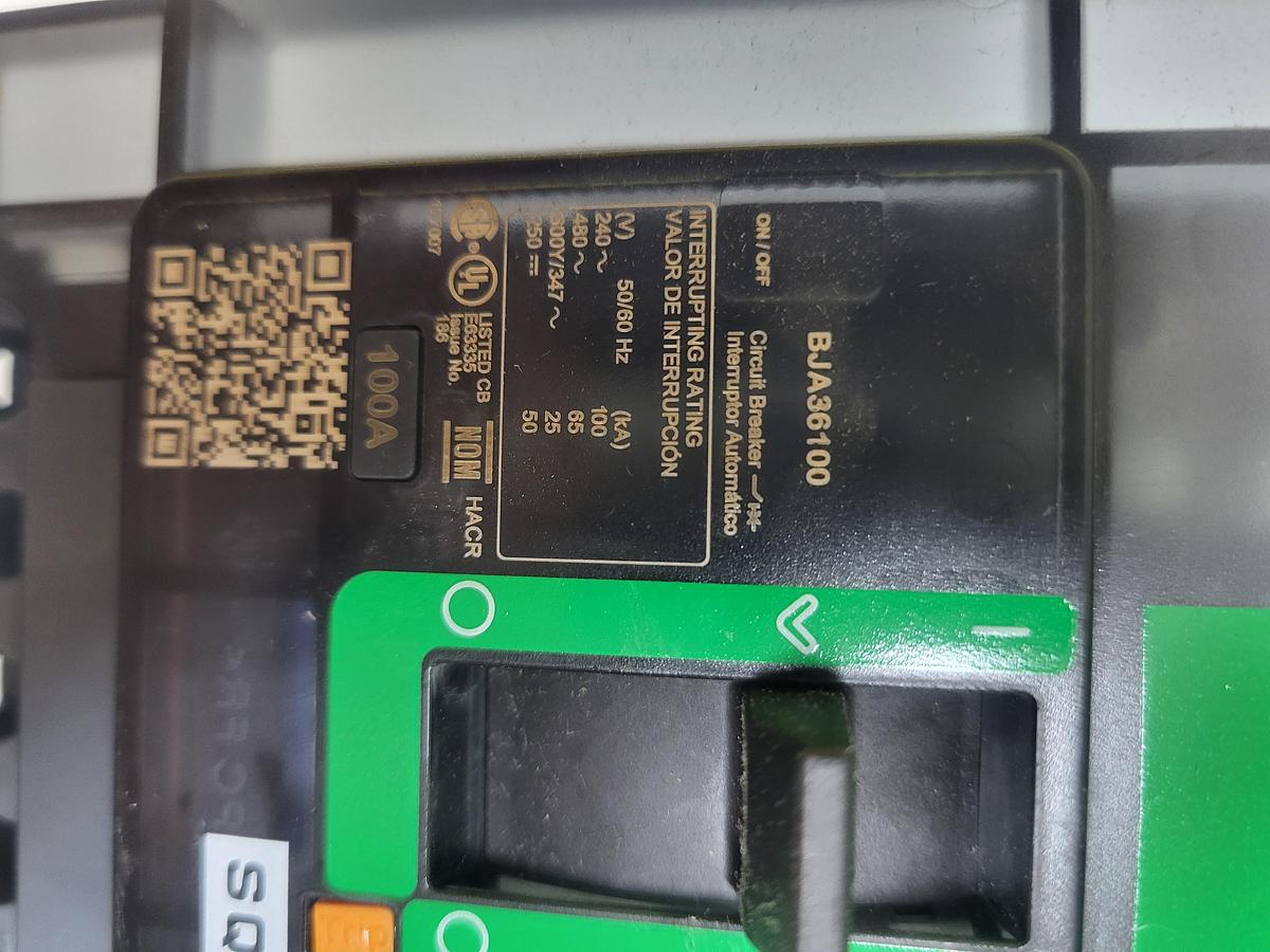 Used Schneider Electric PowerPacT BJA36100