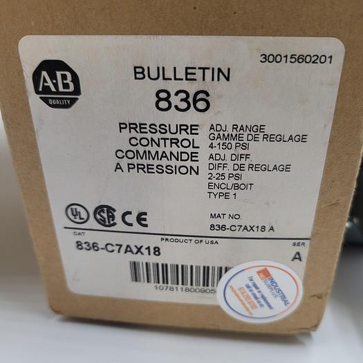ALLEN BRADLEY 836-C7AX18 SER A **new in original box