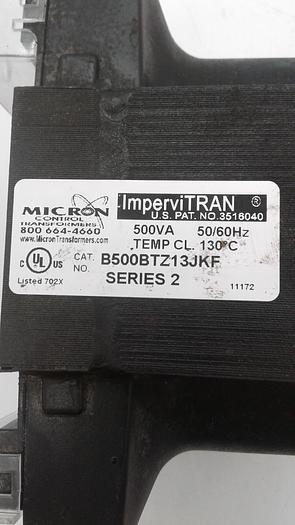 Used Micron Control Transformer B500BTZ13JKF Series 2