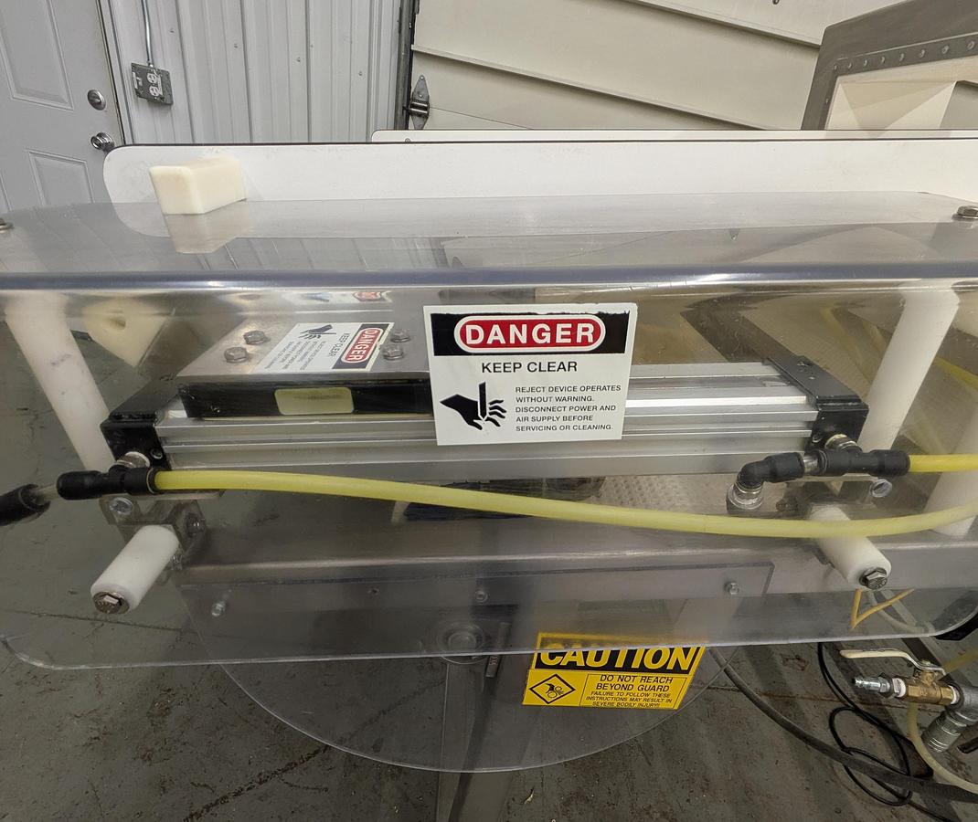 Used Safeline metal detector, stainless steel frame 