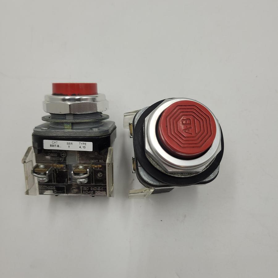 Used ABB 800T B ser T push red off switch