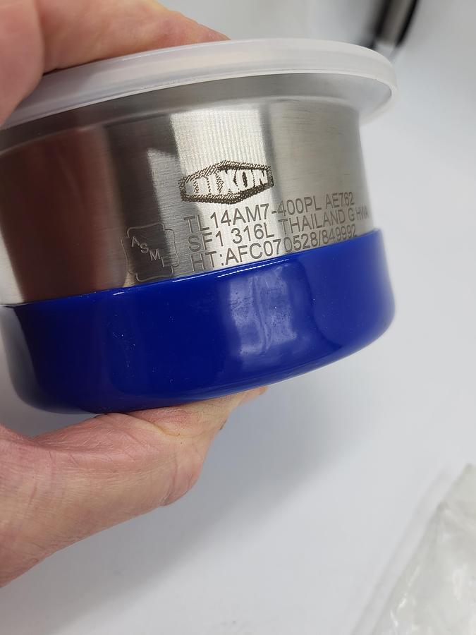 Dixon Sanitary high purity 4" FERRULE 316L stainless steel TL14AM7-400PL BPE DT-4.1 *MFG PACKAGING*