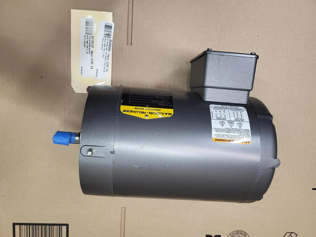 BALDOR .5 HP Motor 35B0112N043G1 / Cat: M3160 / frame: 56 - 850 RPM - 230 /460 - 3 ph No box