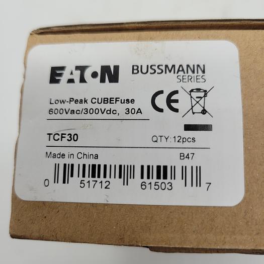 Eaton Bussmann Low Peak CUBE Fuse TCF30