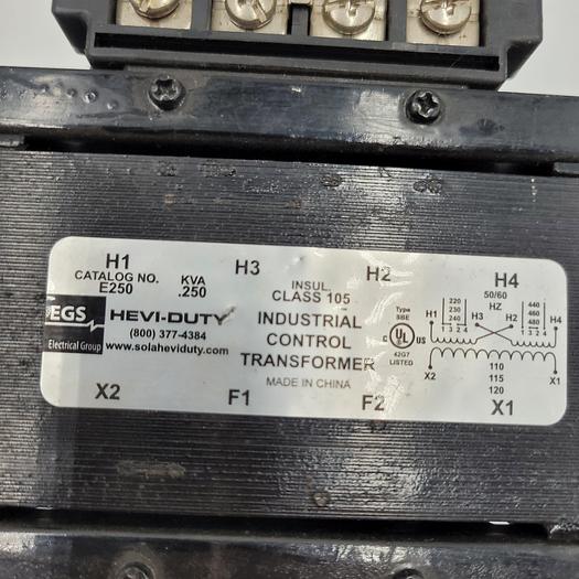 Used EGS HEAVY DUTY TRANSFORMER E250 / KVA 250