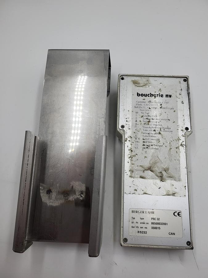 Used Berger Lahr PRC 32 RS232 Art: 86500032001 Monitor/Display & stainless holder