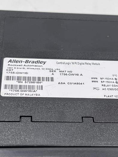 Used Allen-Bradley 1756-OW16I Ser A
