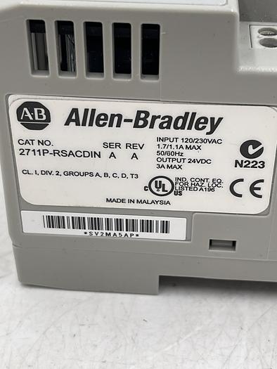 Used Allen-Bradley 2711P-RSACDIN SER A REV A 