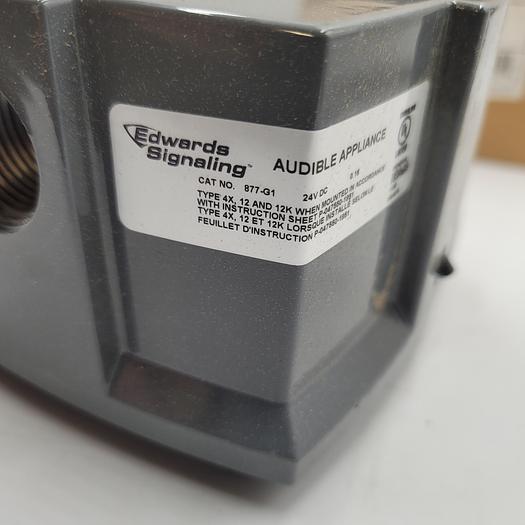 Edwards Signaling weather proof horn 24VDC 877-G1 *NEW in box****