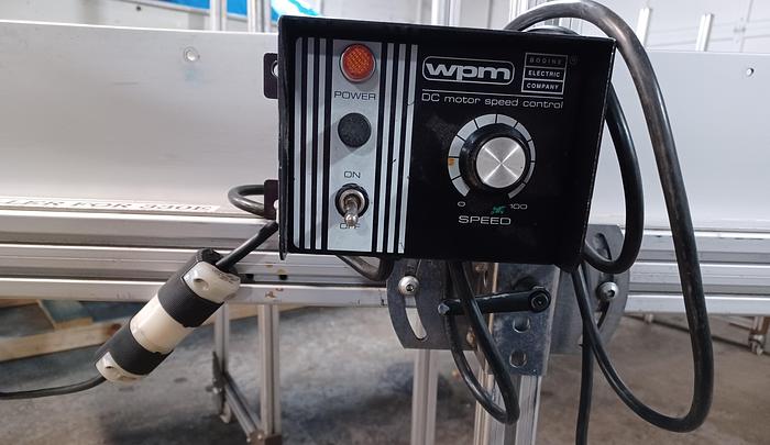 Used conveyor 16" wide 25' long 5" sides aluminum frame