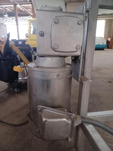 Used Stainless steel conveyor  7' long 24.5" wide 36" tall 120V