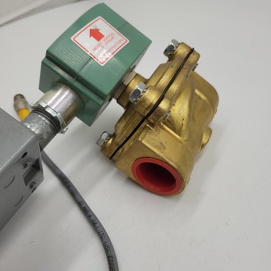 Asco RedHat SKU: 8210G054V 1" SOLENOID VALVE *NEW** W/ electrical box & Turck RK4.4T-.06-RS 4.4T-/CS120457 connector