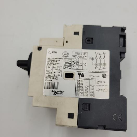 Used TELEMECANIQUE GV2-L22 CIRCUIT breaker 25A