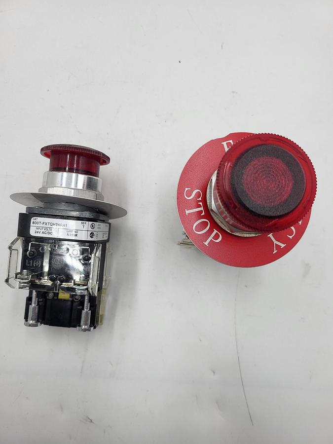 Used Allen Bradley 800T-FXTQH24RA1 Ser. T emergency stop