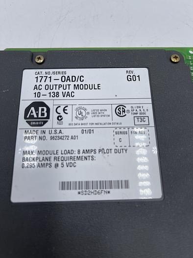 Used Allen-Bradley 1771-OAD/C REV.G01