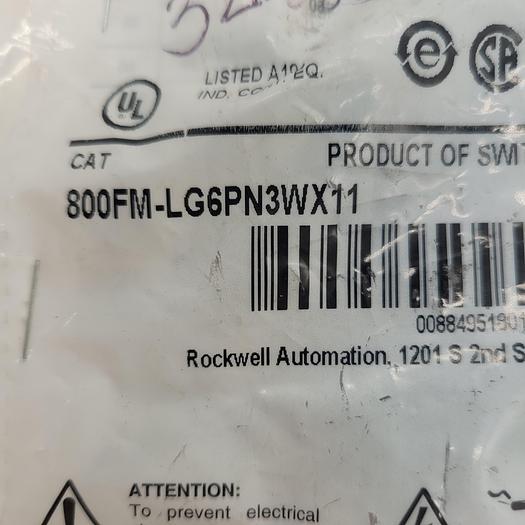 Used Allen-Bradley 800FM-LMP44PN3RX12L Ser.B