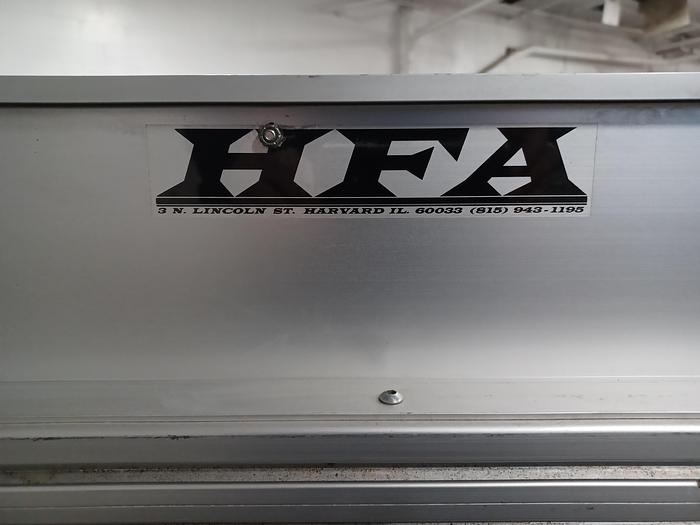 Used conveyor 16" wide 25' long 5" sides aluminum frame