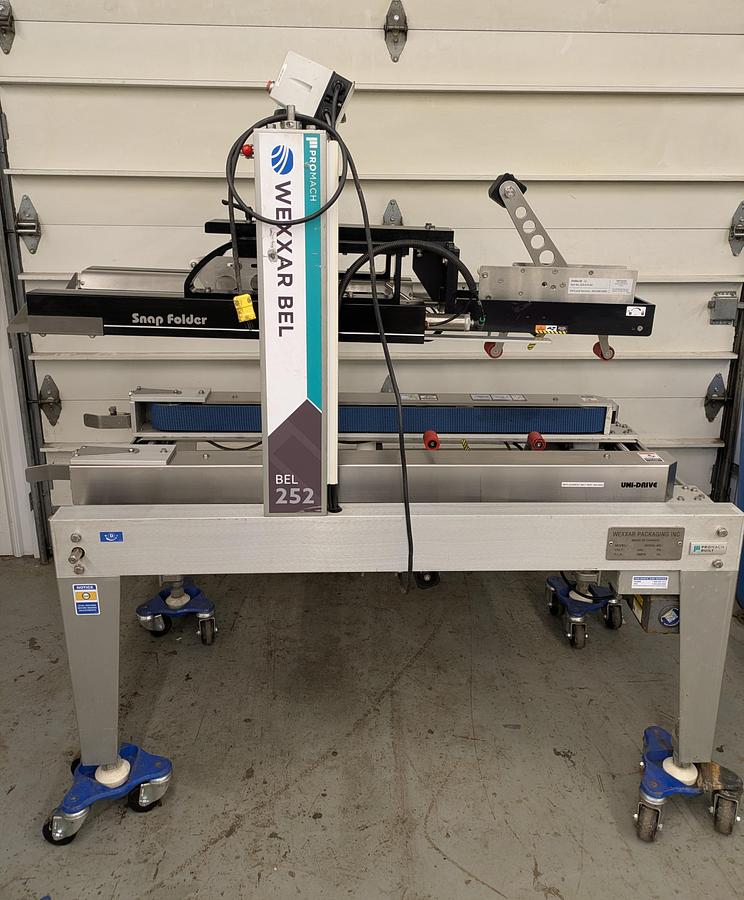 Used Wexxar Bel 252 case sealer and closer