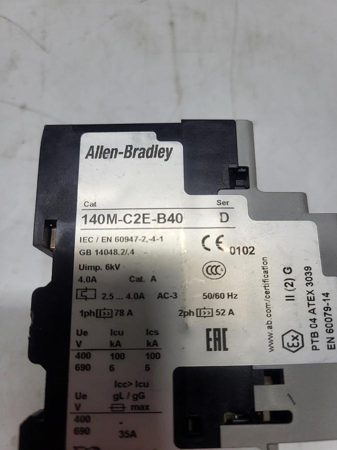 Used Allen-Bradley 140M-C2E-B40 Ser.D