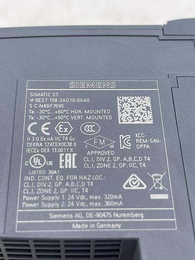 Used Siemens 6Es7 158-3AD10-0XA0