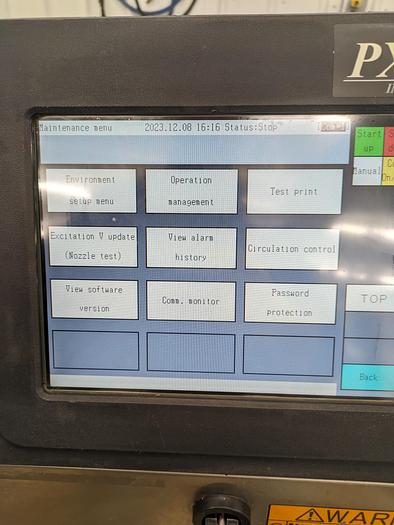 Used Hitachi Ink Jet Printer PXR-D260W 1PH Volts 100-120V/200-240V