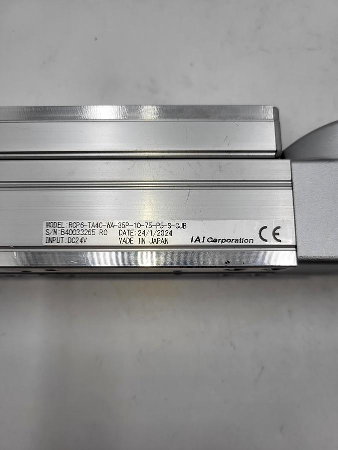 Used IAI RCP6-TA4C-WA-35P-10-75-P5-S-CJB Pneumatic Actuator & RCP6-MUSRTA4C Slider Table