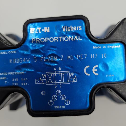 Used EATON VICKERS KBDG4V52C70N PROPORTIONAL VALVE