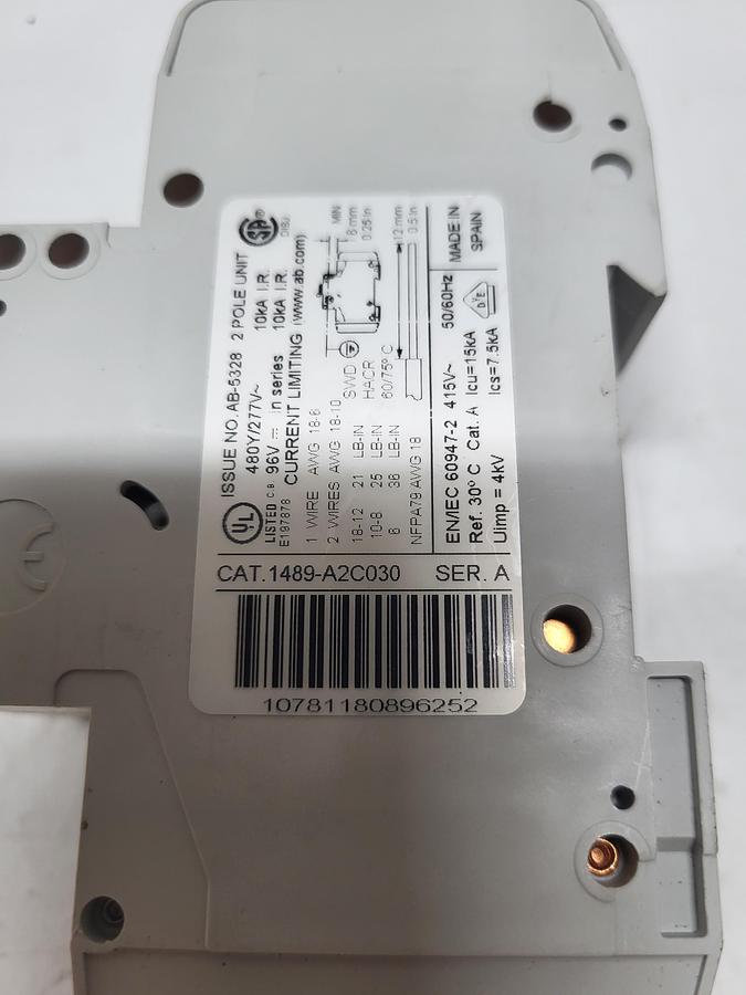 Used Allen-Bradley 1489-A2C030 Ser.A